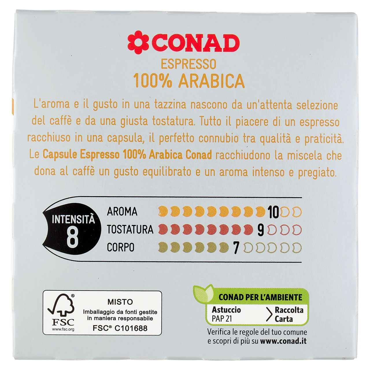 Capsule Caffè Arabica per Lavazza a Modo Mio Conad