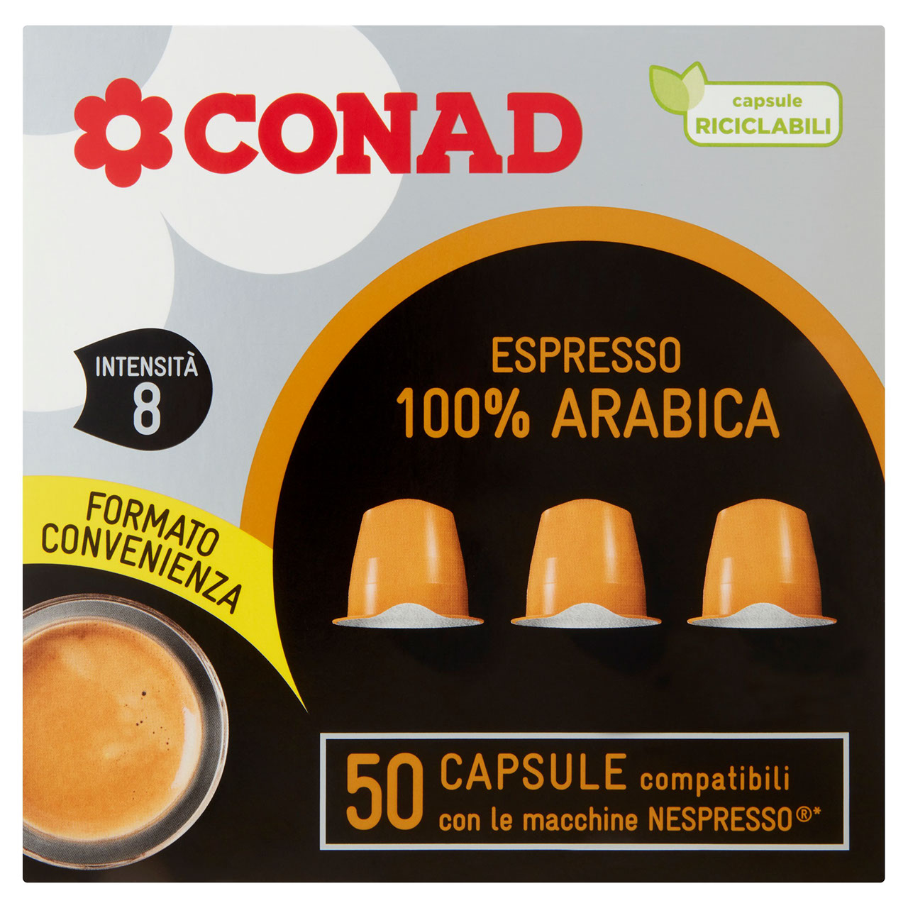 Capsule Arabica Compatibili Nespresso 250g Conad