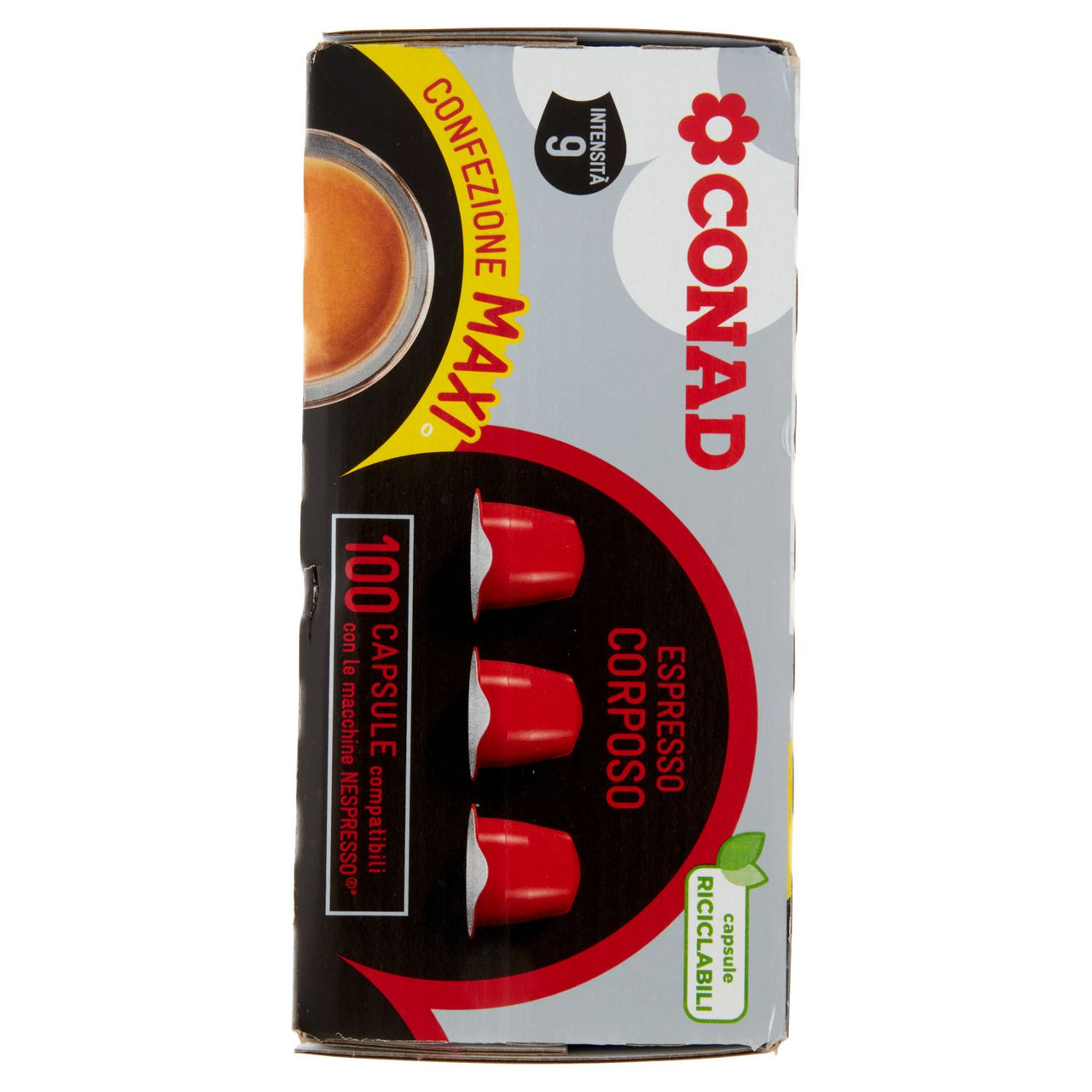 CONAD Espresso Corposo 100 Capsule compatibili con le macchine Nespresso 500 g