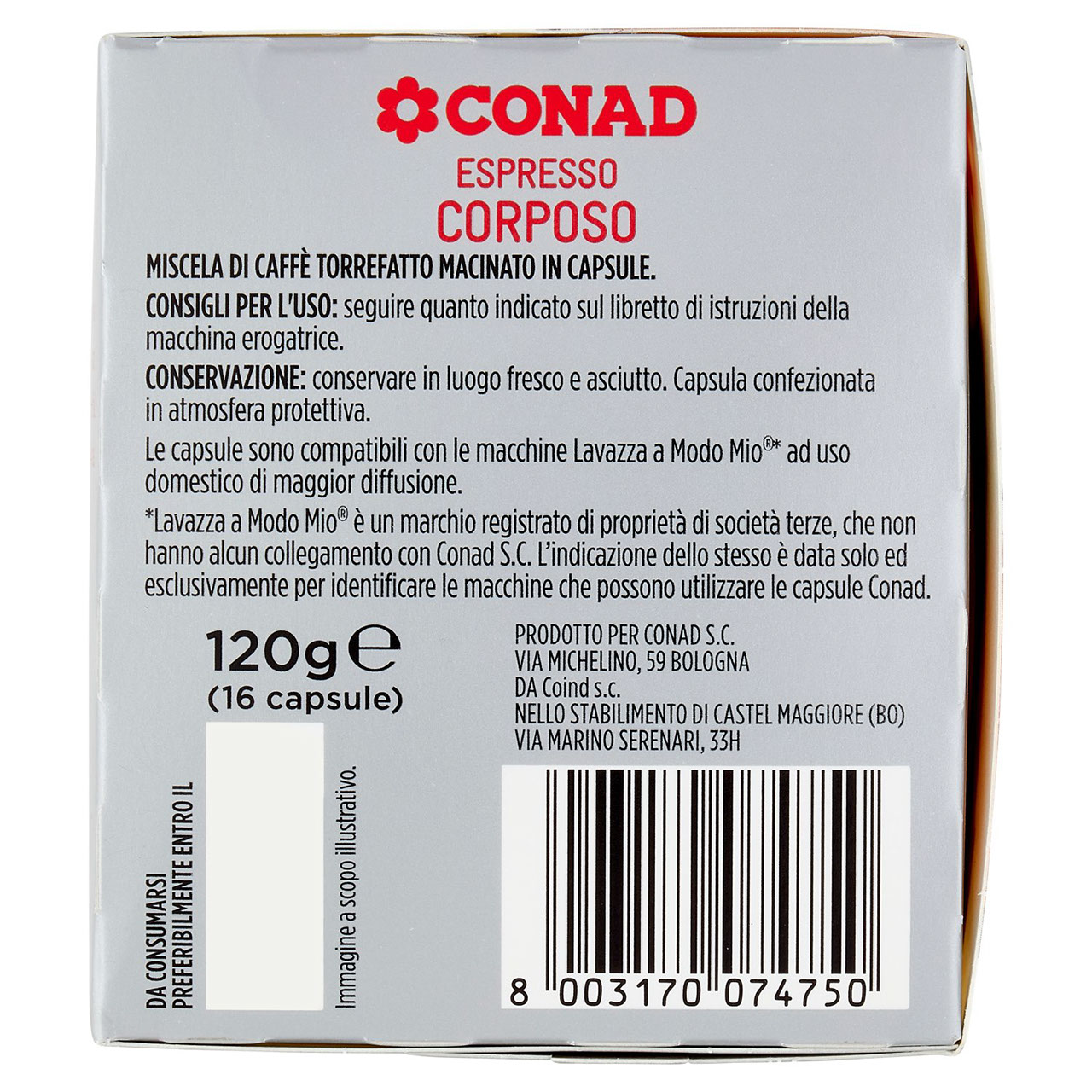 16 Capsule Espresso per Lavazza a Modo Mio Conad