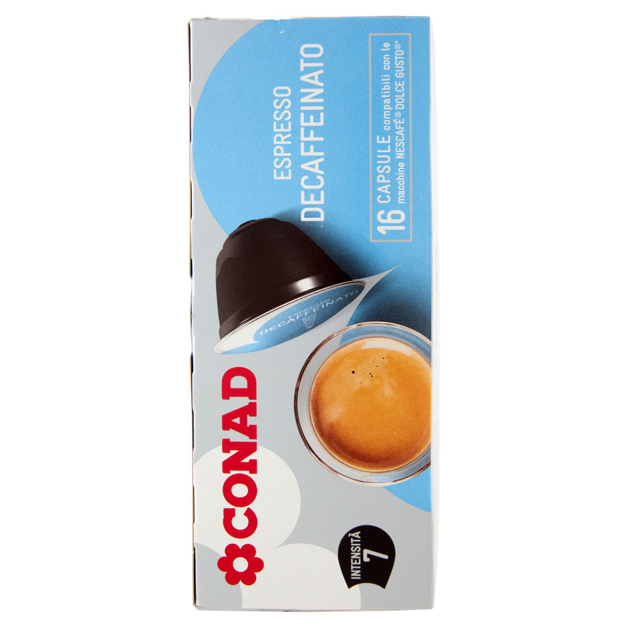 Espresso Decaffeinato 16 Capsule da 96 g Conad