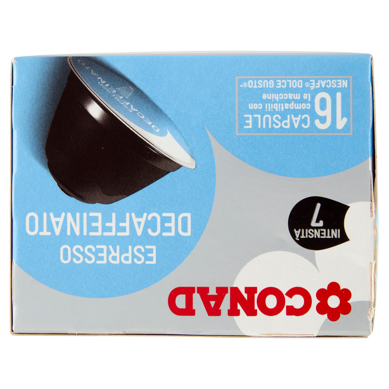 Espresso Decaffeinato 16 Capsule da 96 g Conad