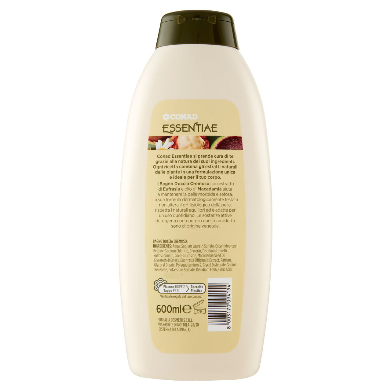 CONAD Essentiae Bagno Doccia Cremoso 600 ml