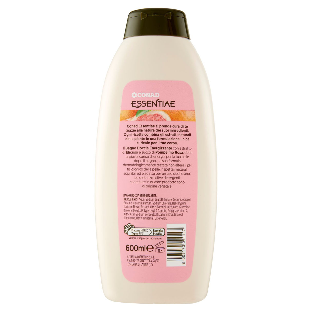 CONAD Essentiae Bagno Doccia Energizzante 600 ml