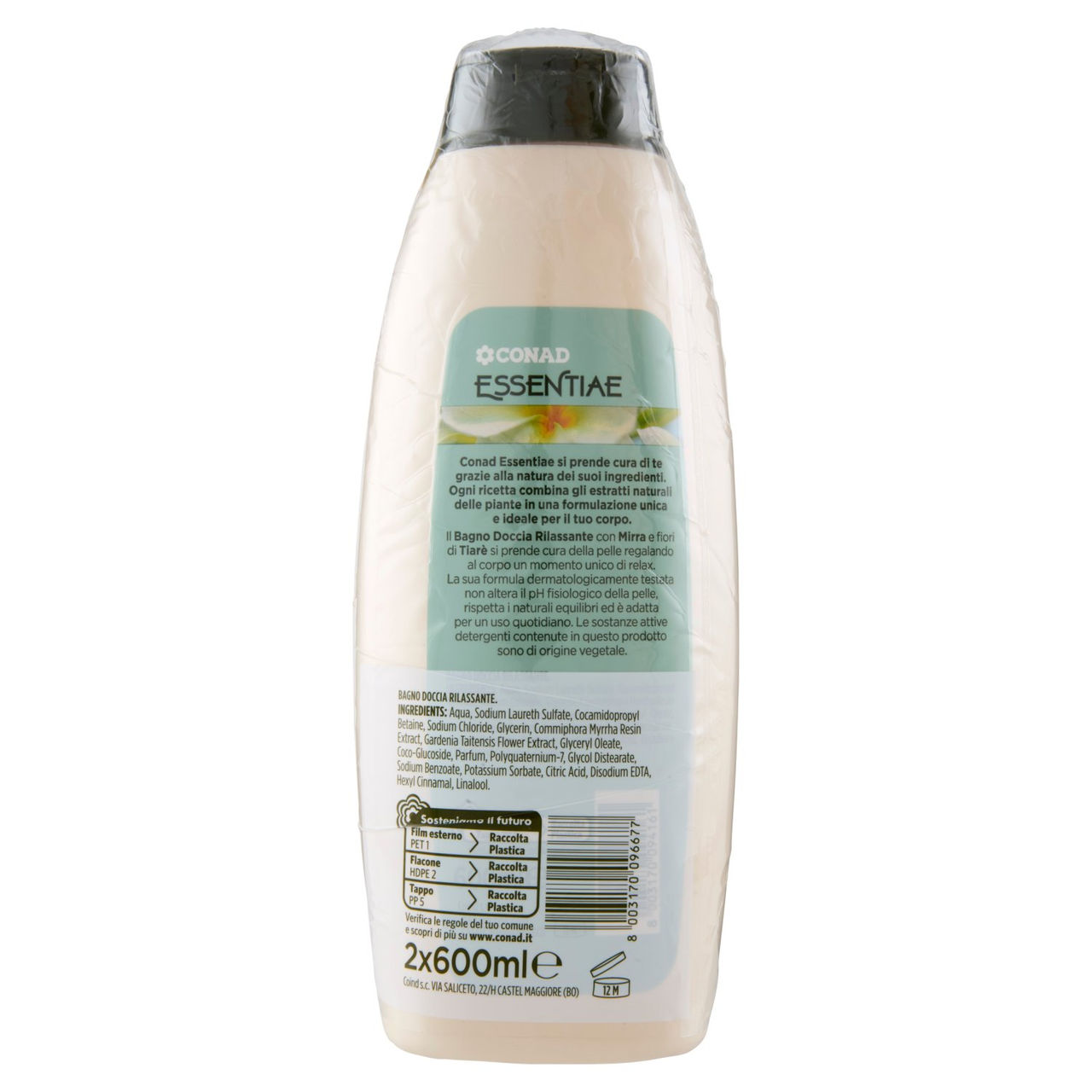 CONAD Essentiae Bagno Doccia Rilassante 2 x 600 ml