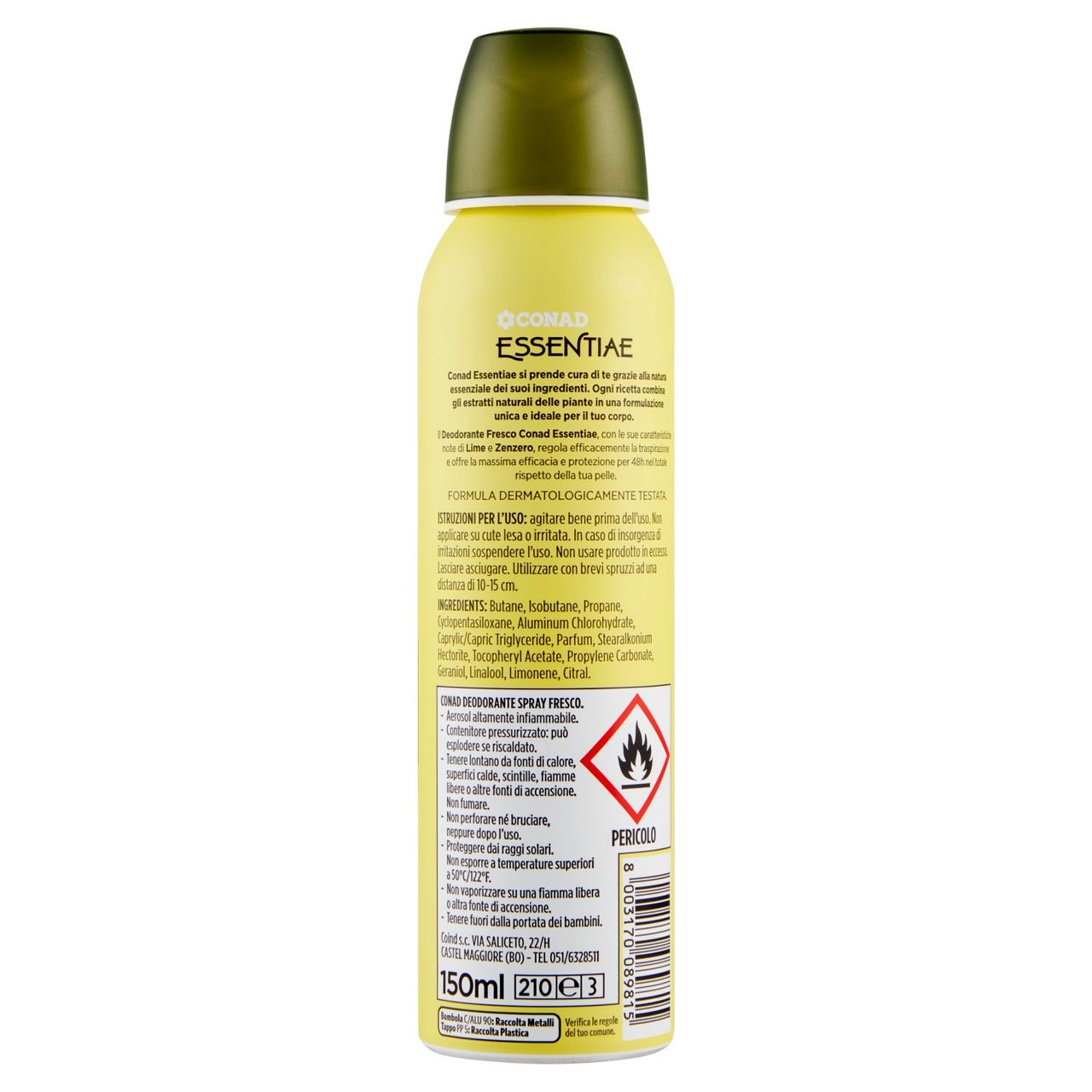 Deodorante spray Fresco Conad in vendita online