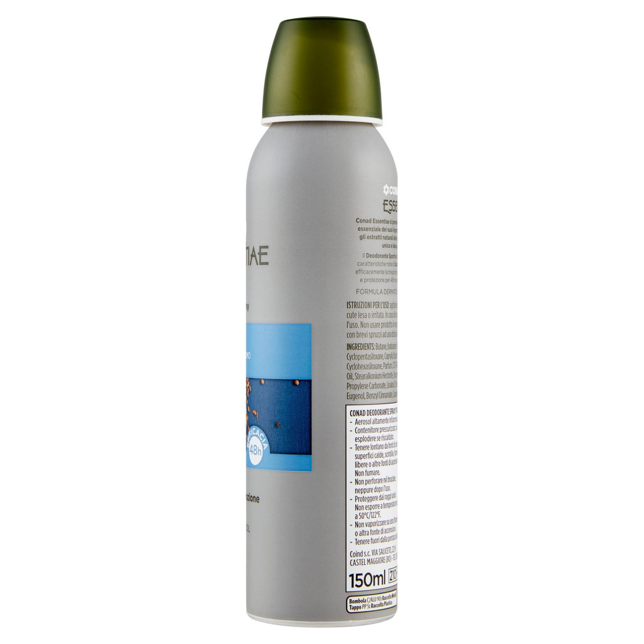 Deodorante Spray Sportivo 150 ml Conad