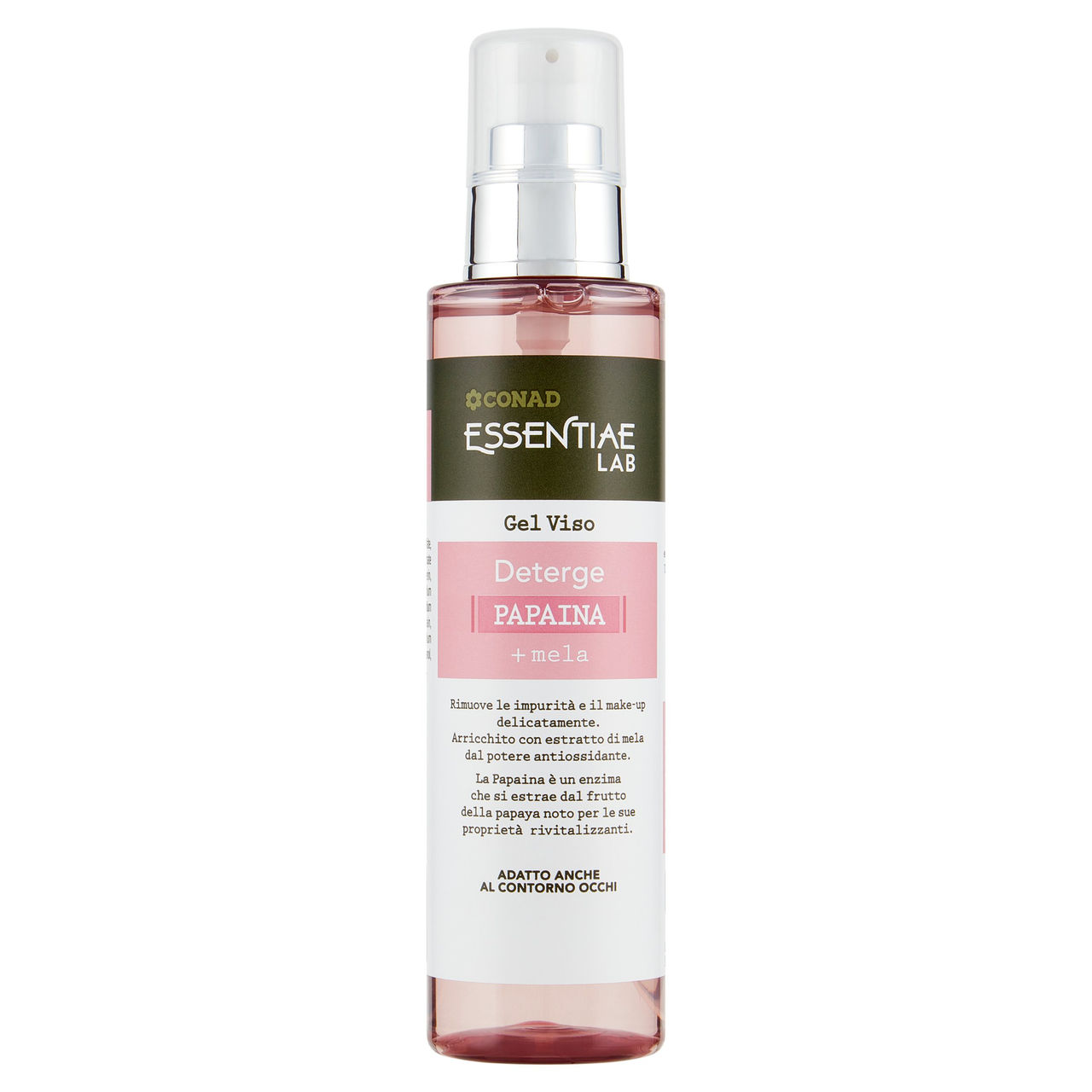 CONAD Essentiae Lab Gel Viso Deterge Papaina   mela 150 ml