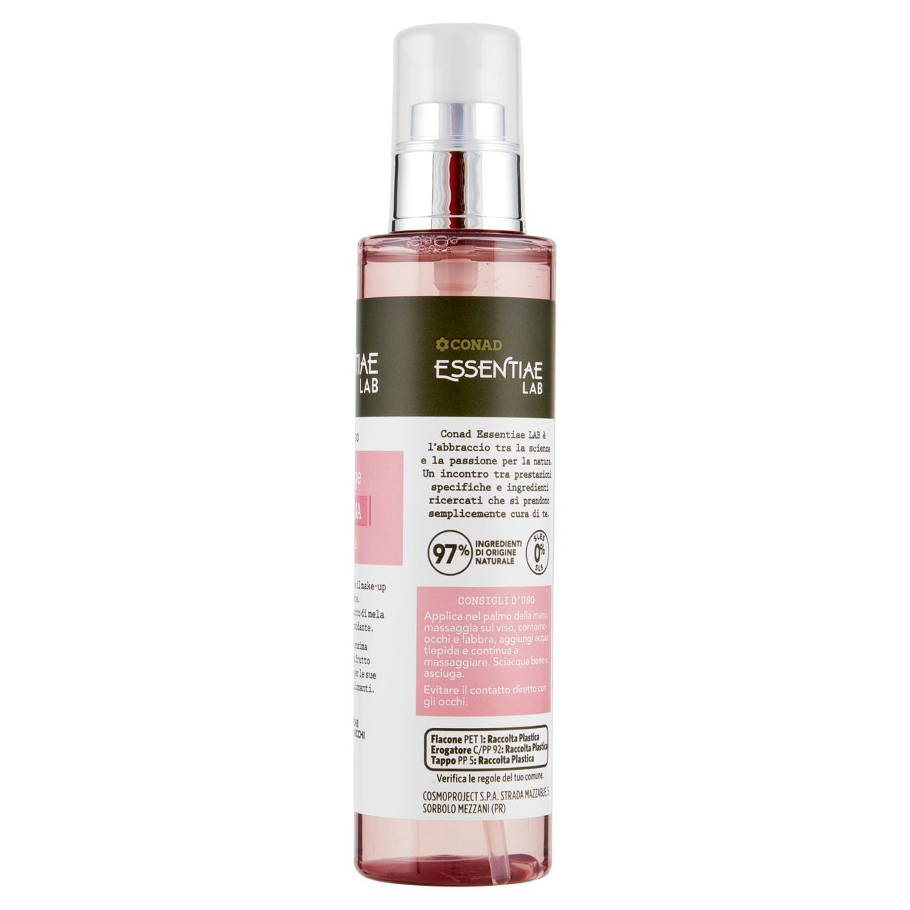 CONAD Essentiae Lab Gel Viso Deterge Papaina   mela 150 ml
