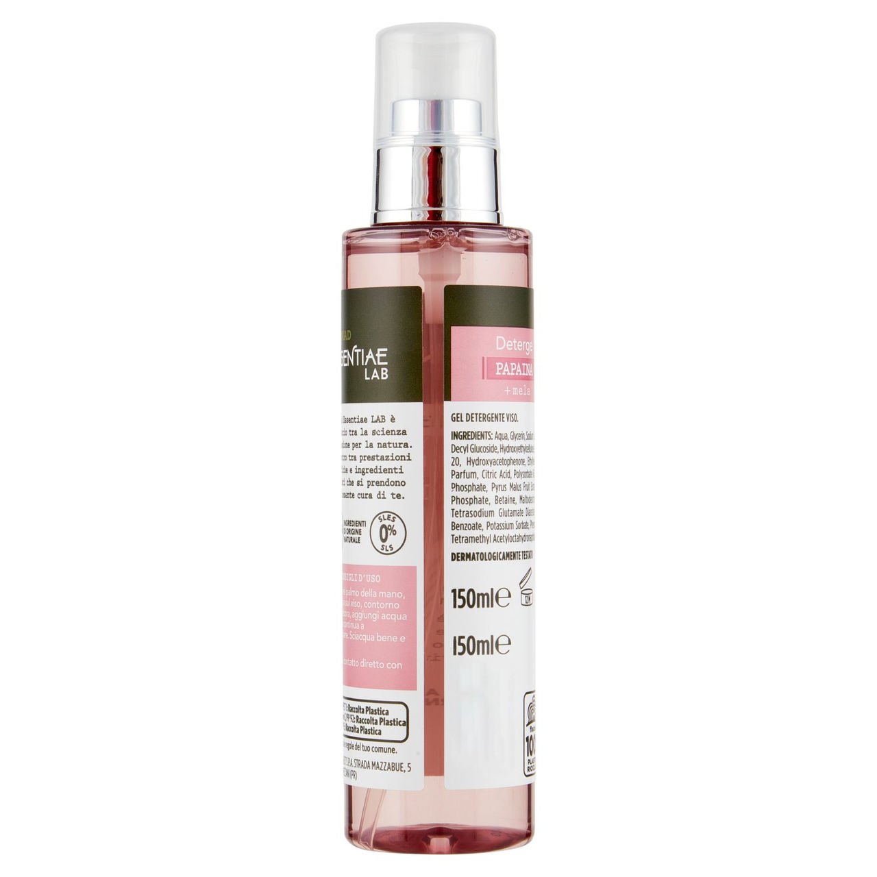 CONAD Essentiae Lab Gel Viso Deterge Papaina   mela 150 ml