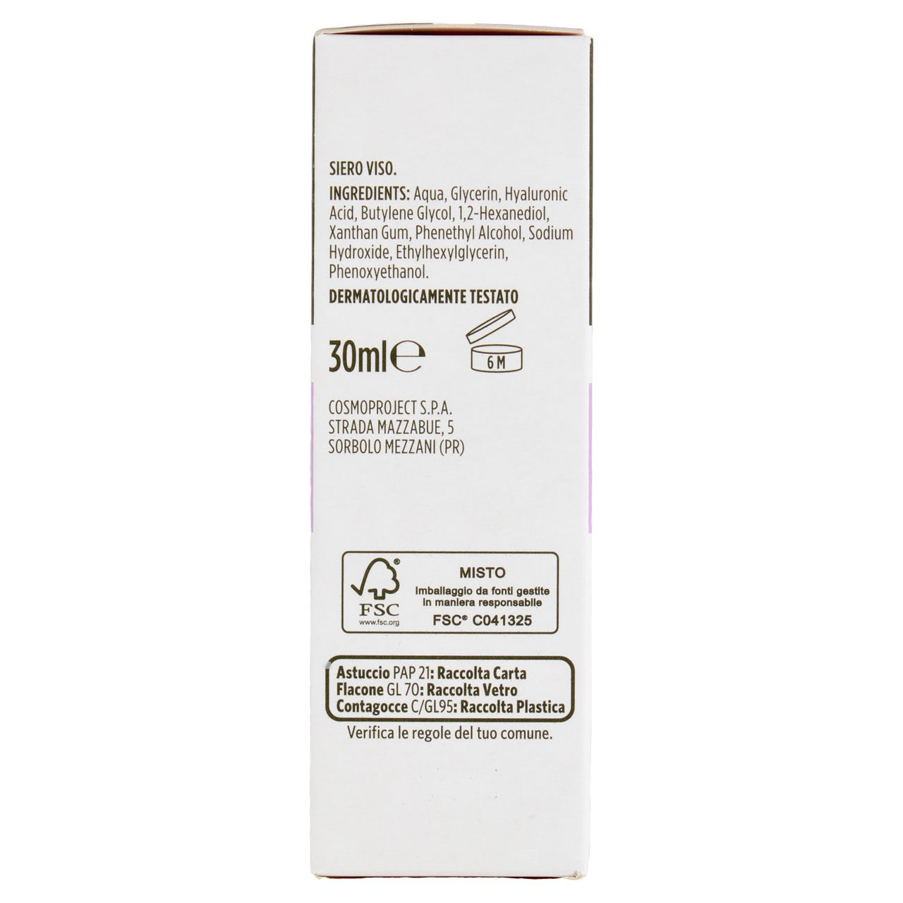 CONAD Essentiae Lab Siero Viso Idrata 2% Acido Ialuronico 30 ml