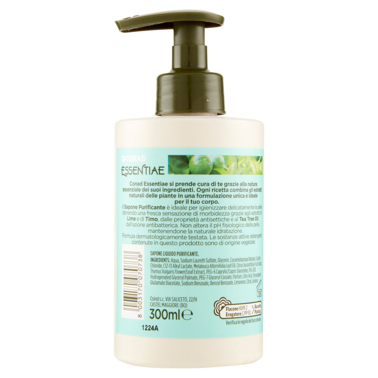 Sapone liquido Purificante Essentiae 300 ml Conad