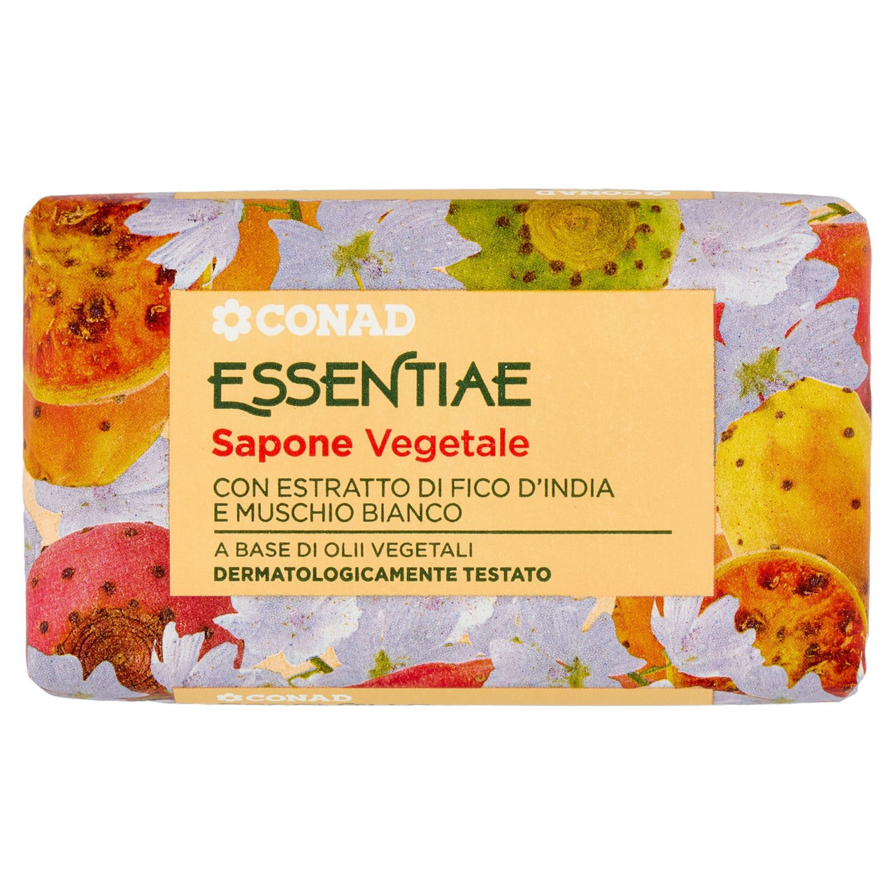 CONAD Essentiae Sapone Vegetale con Estratto di Fico d'India e Muschio Bianco 125 g
