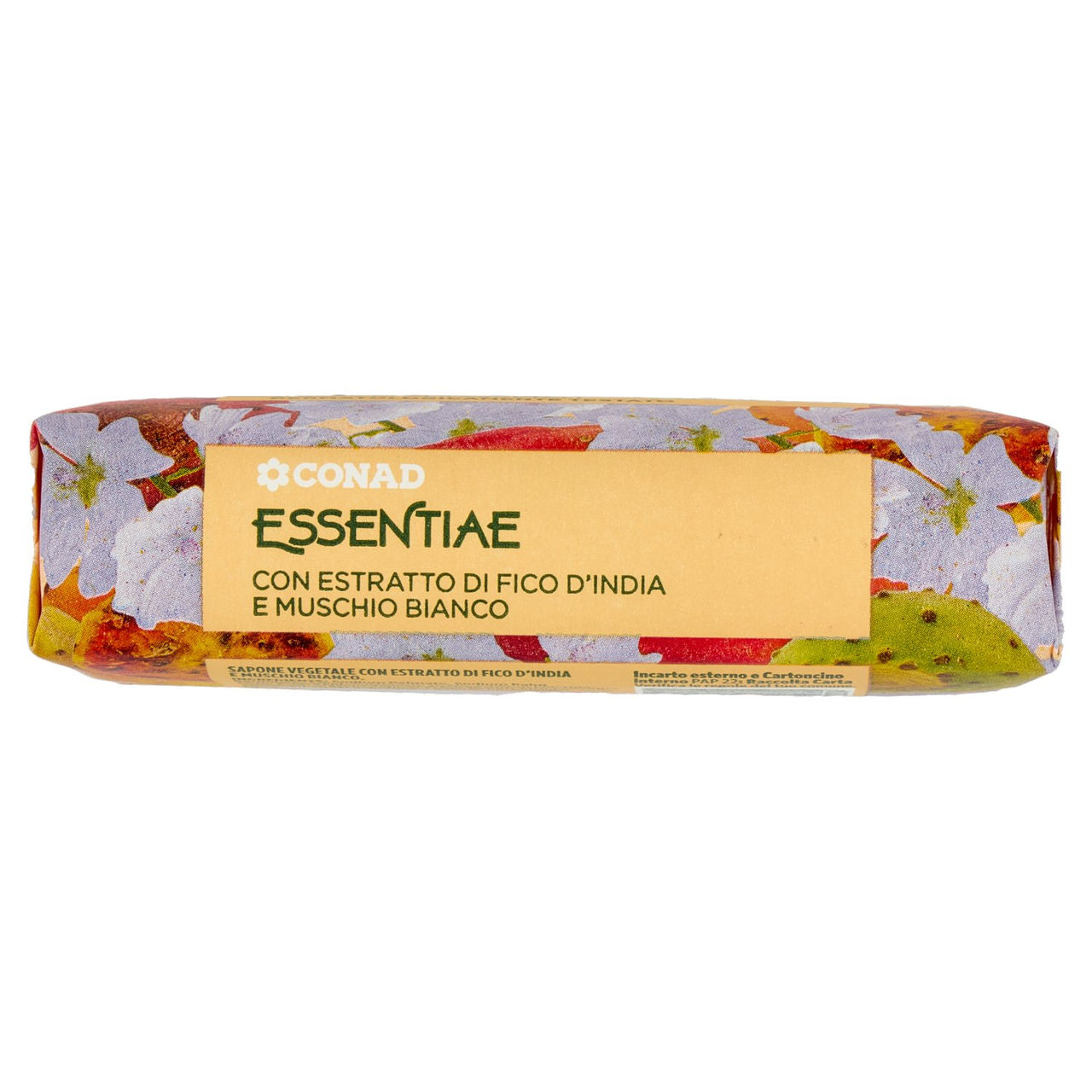 CONAD Essentiae Sapone Vegetale con Estratto di Fico d'India e Muschio Bianco 125 g