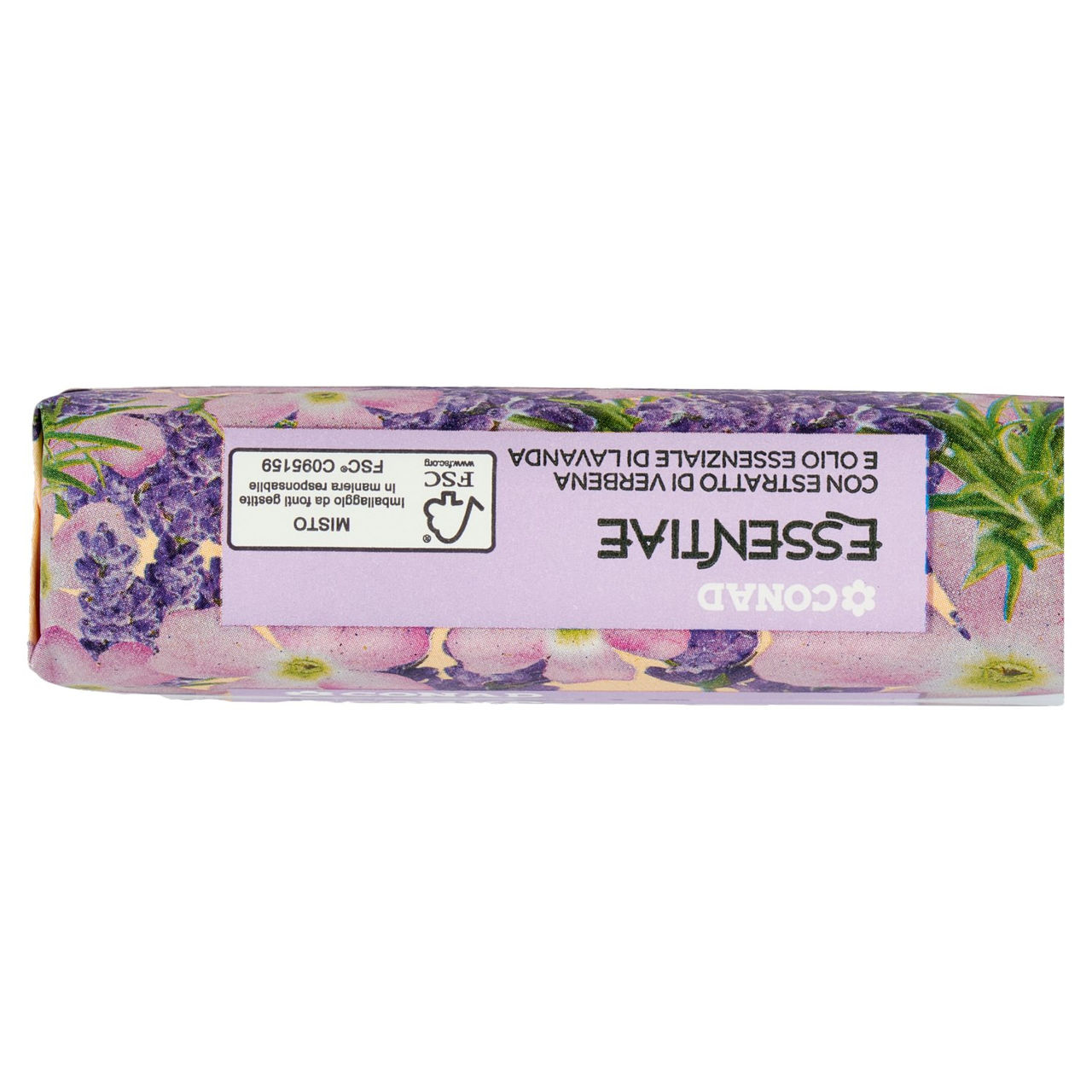 CONAD Essentiae Sapone Vegetale con Estratto di Verbena e Olio Essenziale di Lavanda 125 g