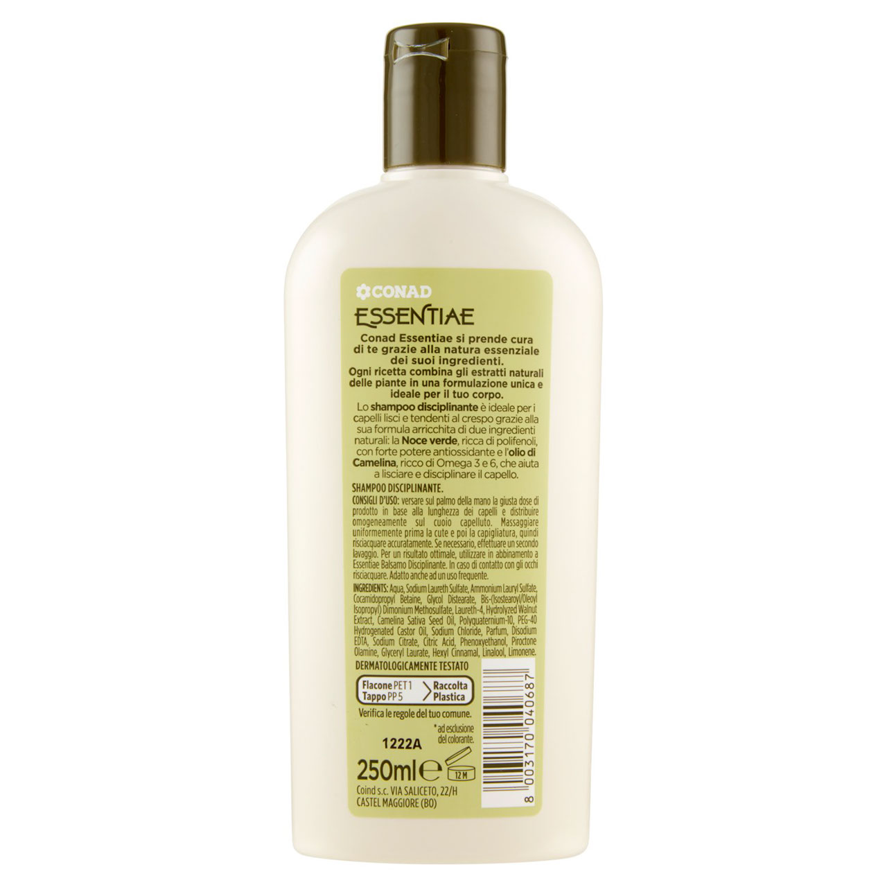 Essentiae Shampoo Disciplinante 250 ml Conad