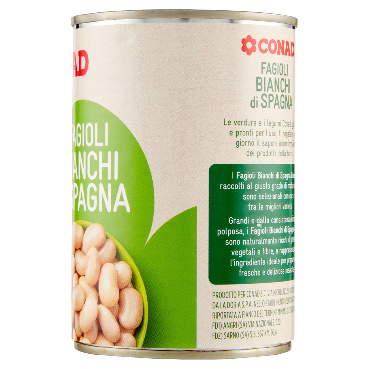 Fagioli Bianchi di Spagna 400 g Conad