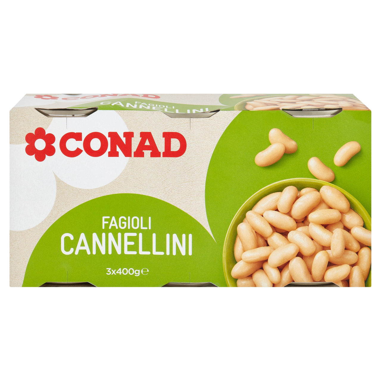 Fagioli Cannellini 3 x 400 g Conad vendita online