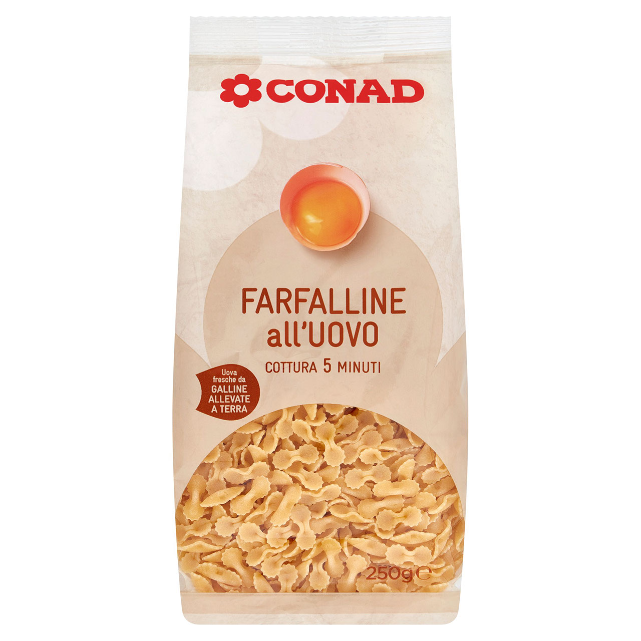 Farfalline all'uovo 250 g Conad in vendita online