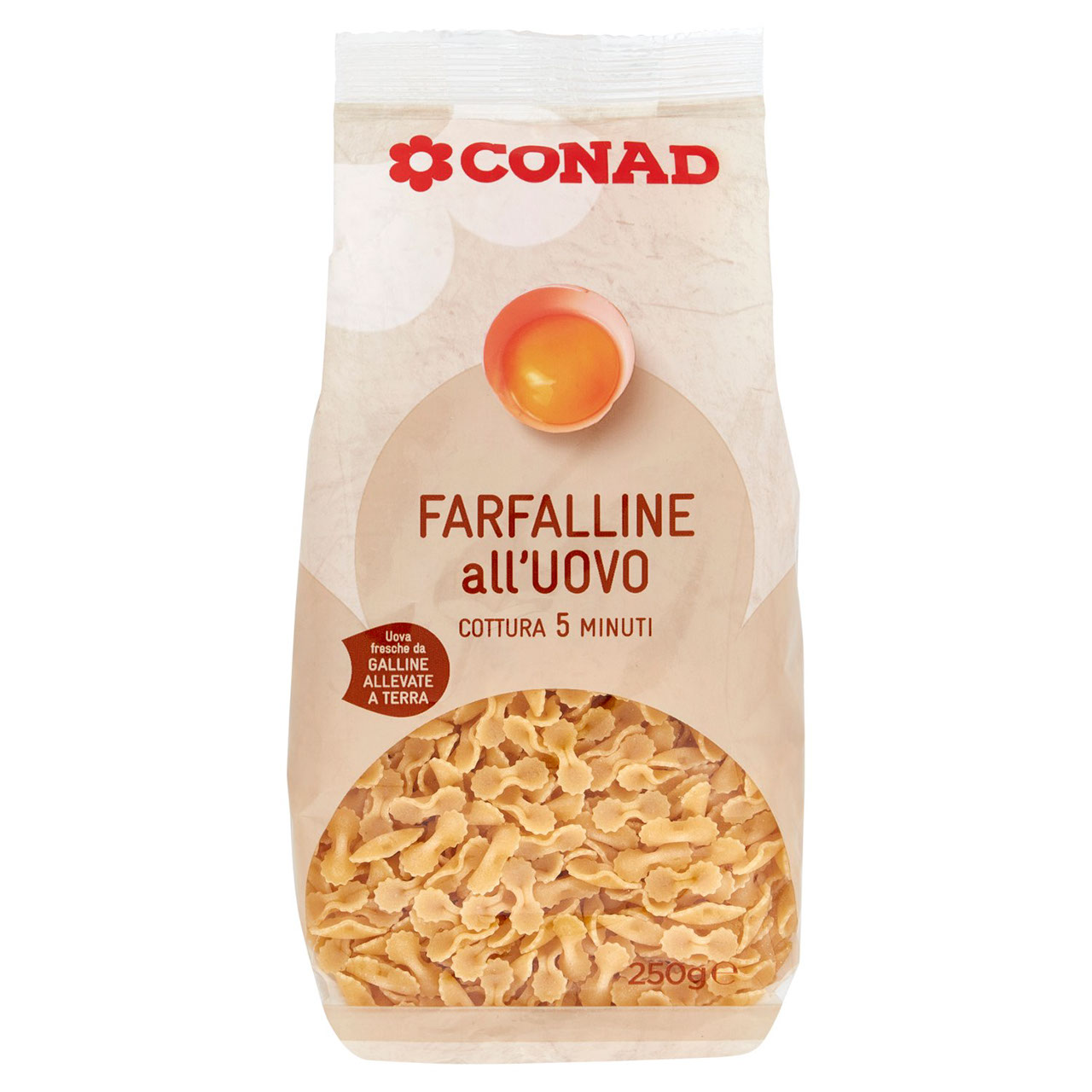 Farfalline all'uovo 250 g Conad in vendita online