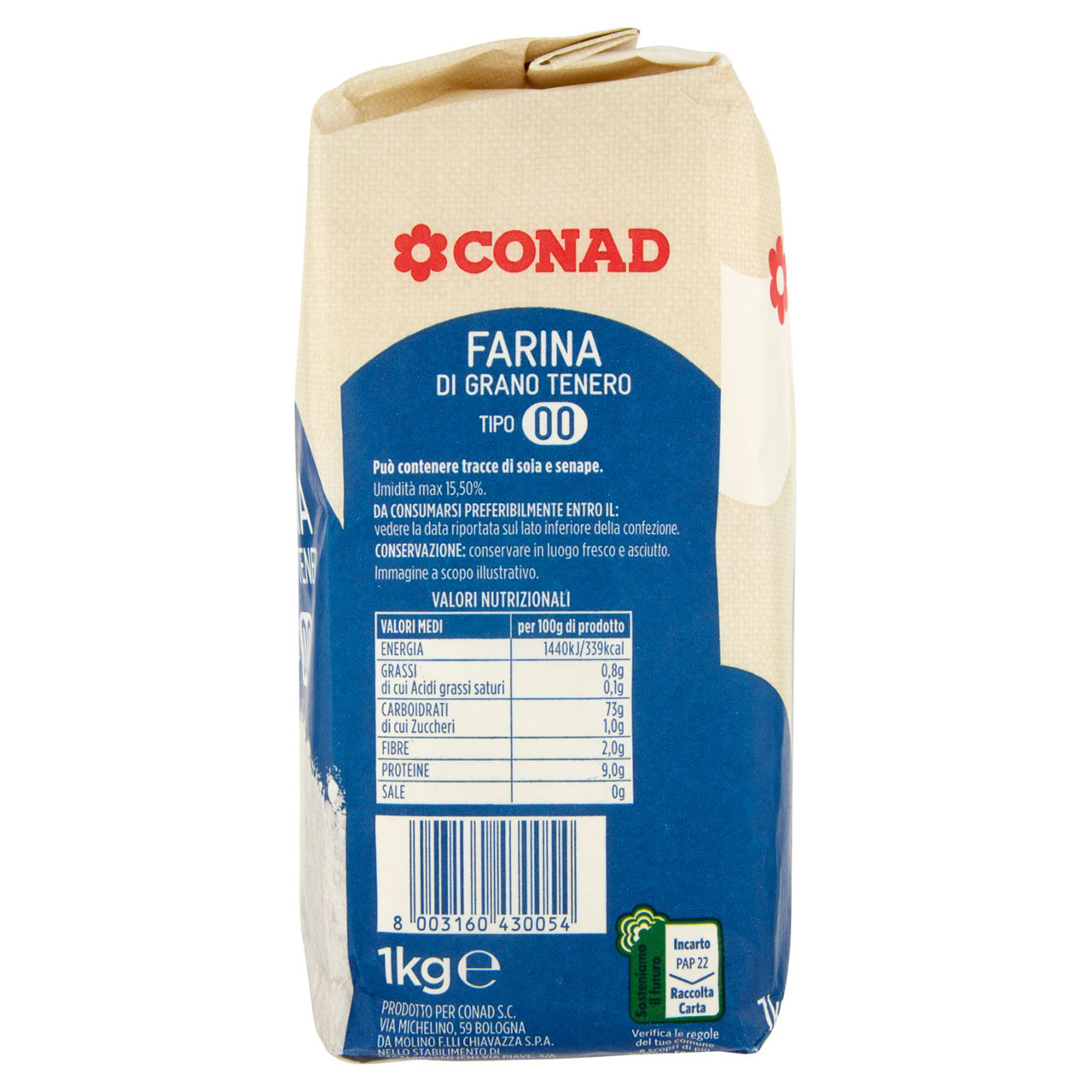 Farina di grano tenero Tipo 00 1 kg Conad online