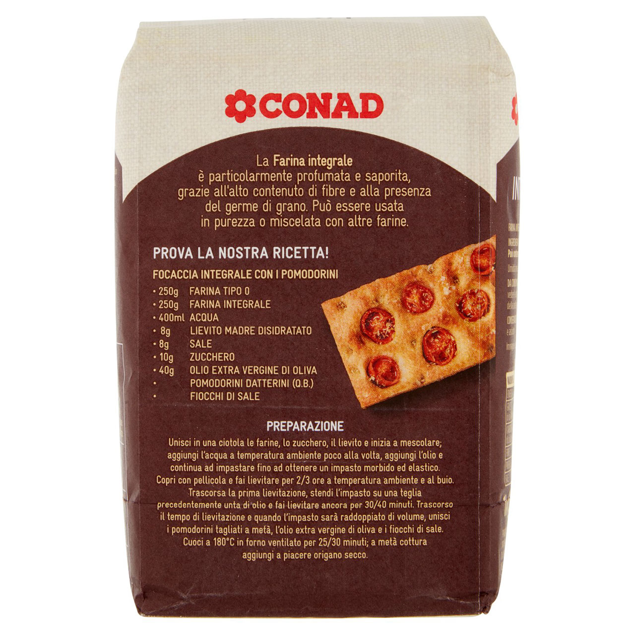 Farina Integrale 1 kg Conad in vendita online