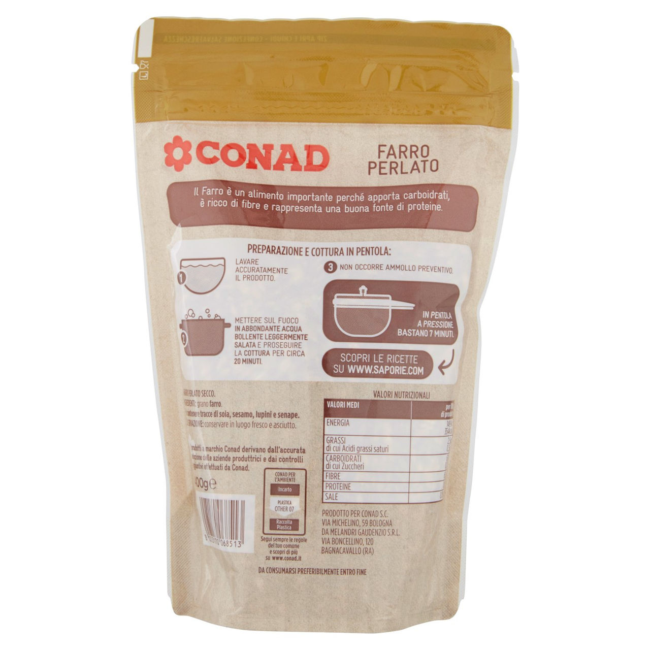 Farro Perlato 400 g Conad in vendita online