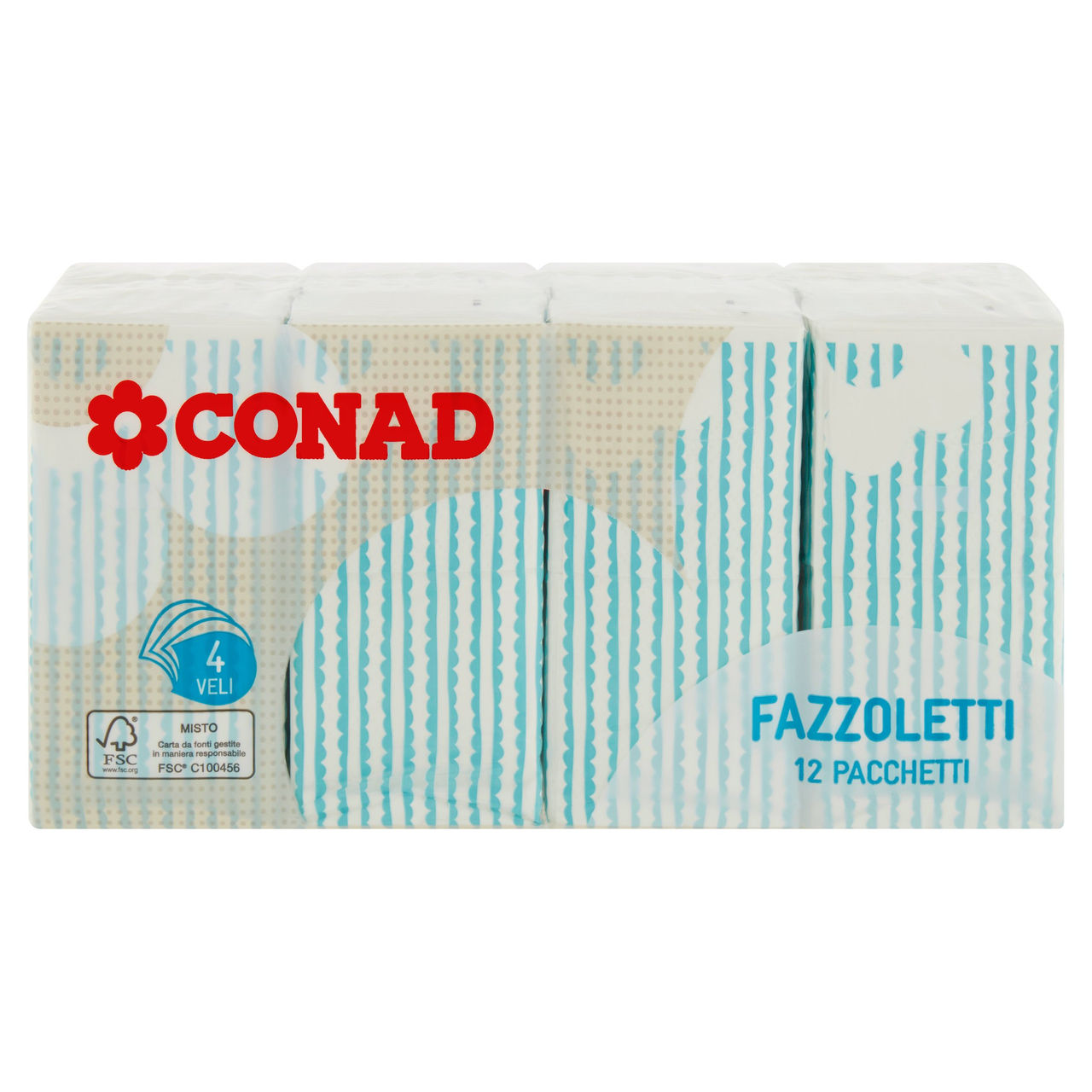 Fazzoletti 4 Veli 12 Pacchetti Conad online