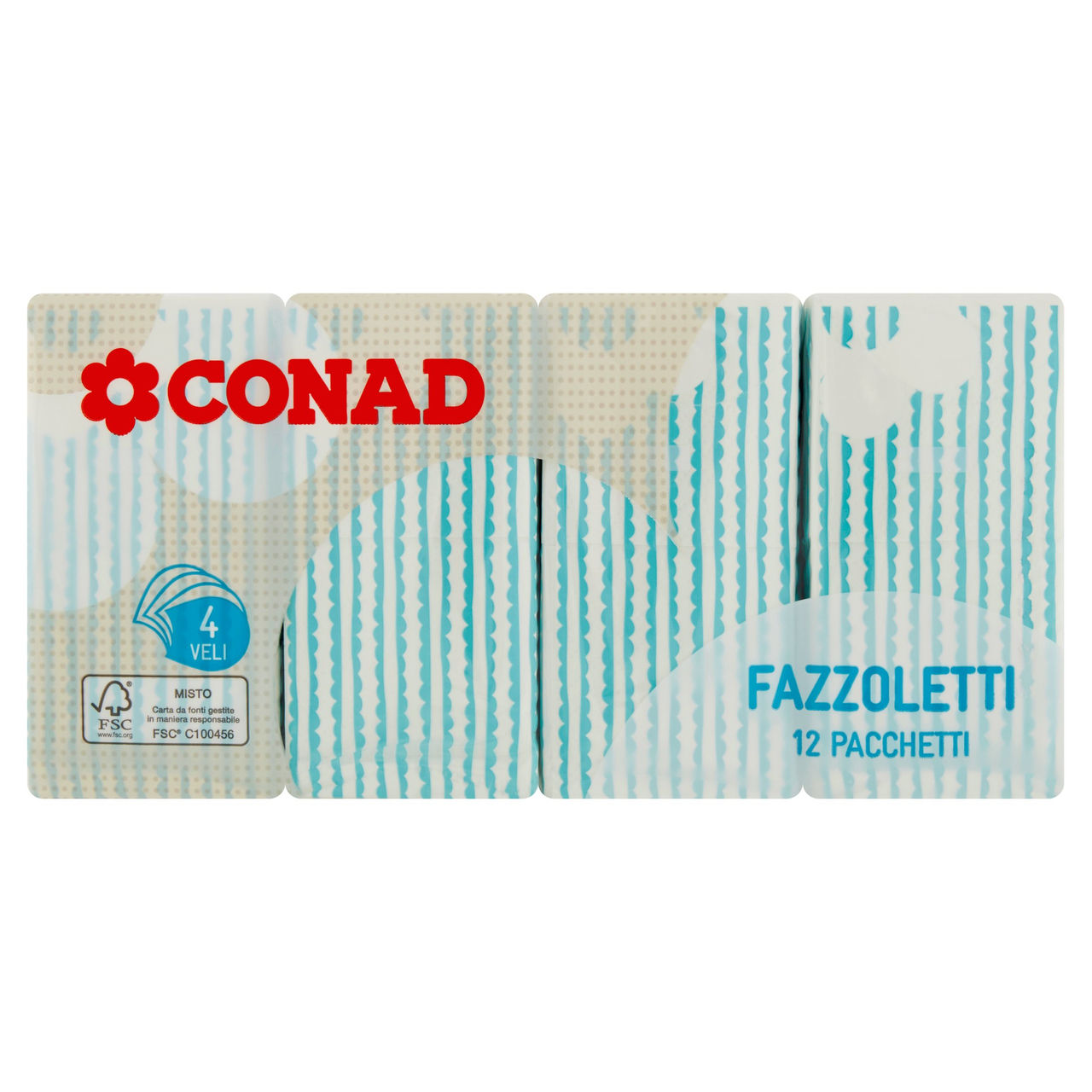 Fazzoletti 4 Veli 12 Pacchetti Conad online