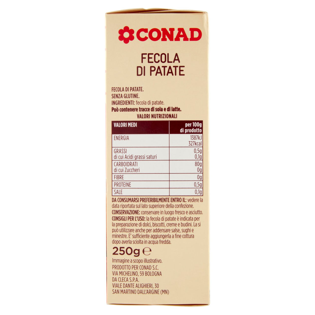 Fecola di patate 250 g Conad in vendita online