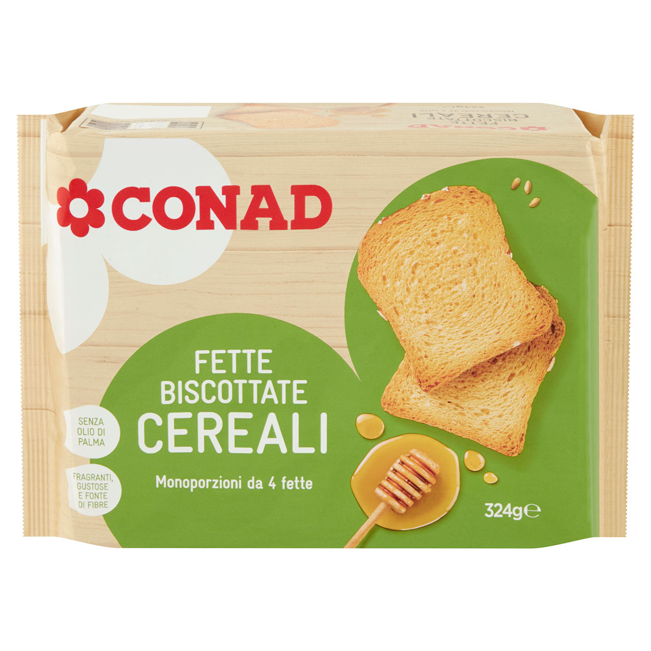 Fette Biscottate ai cereali 324g Conad online