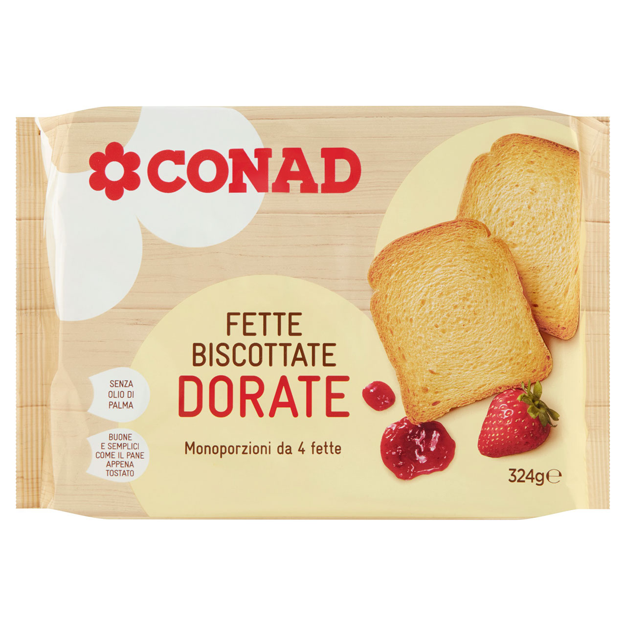 Fette Biscottate Dorate 324g Conad online