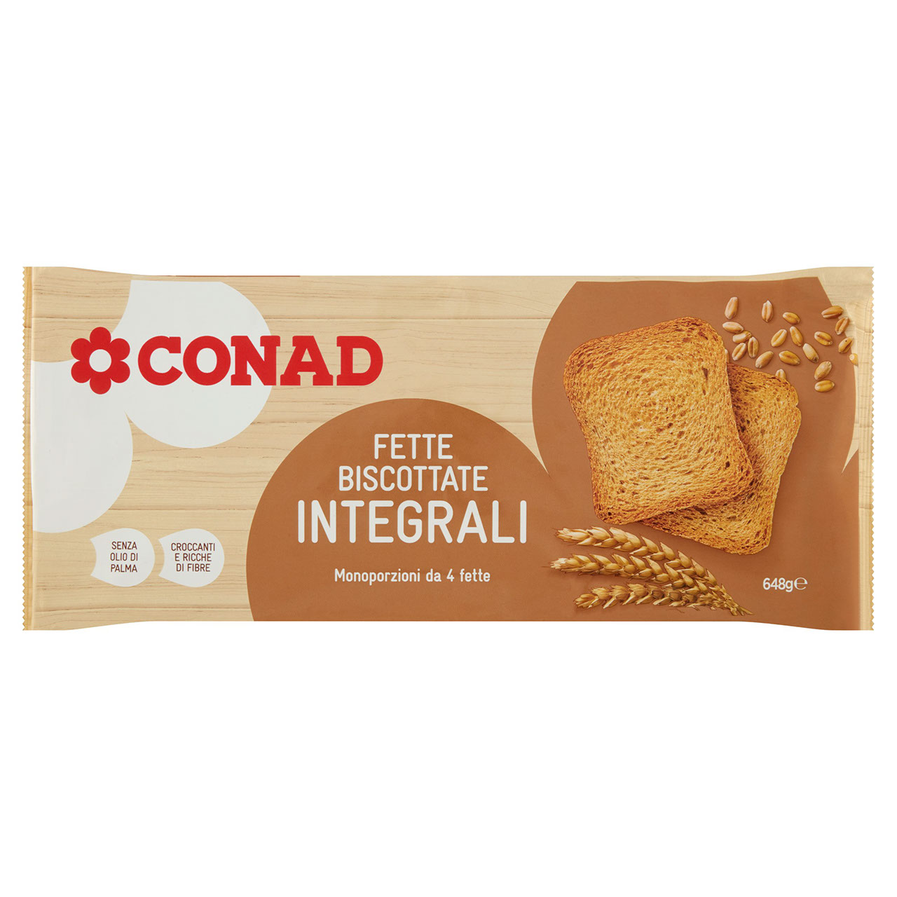 Fette Biscottate Integrali 648 g Conad