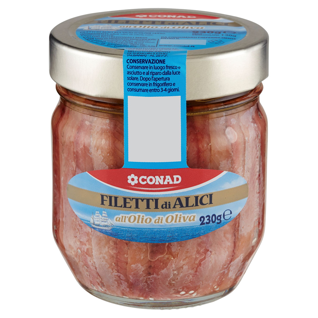 Filetti di Alici all'Olio di Oliva 230 g Conad