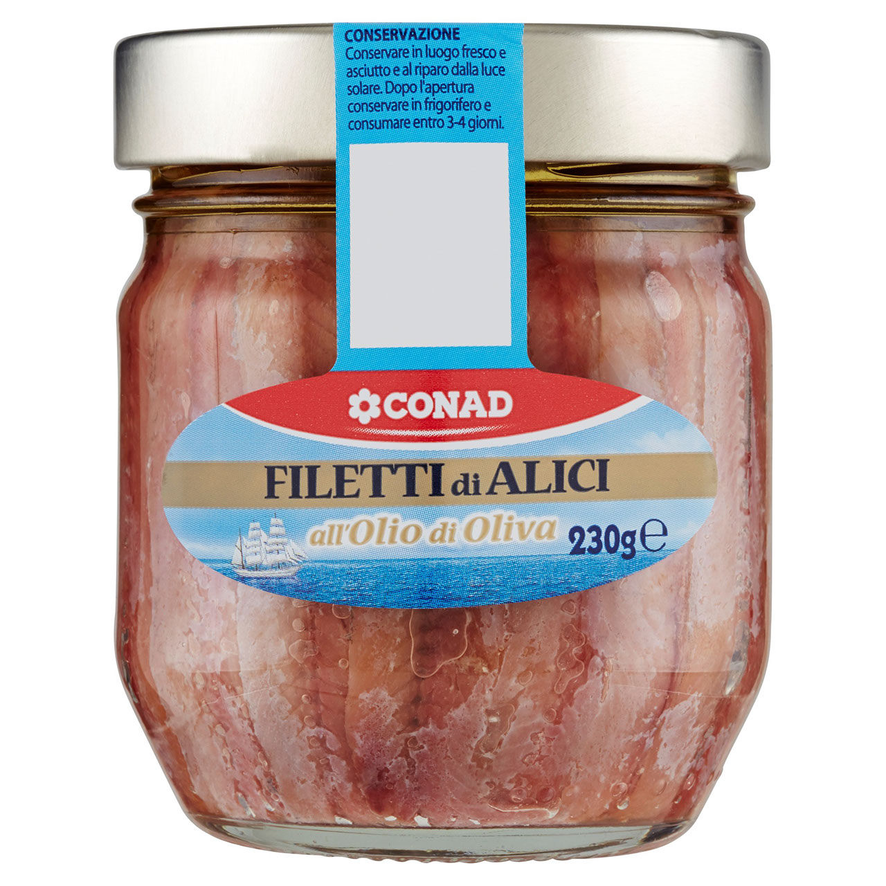 Filetti di Alici all'Olio di Oliva 230 g Conad