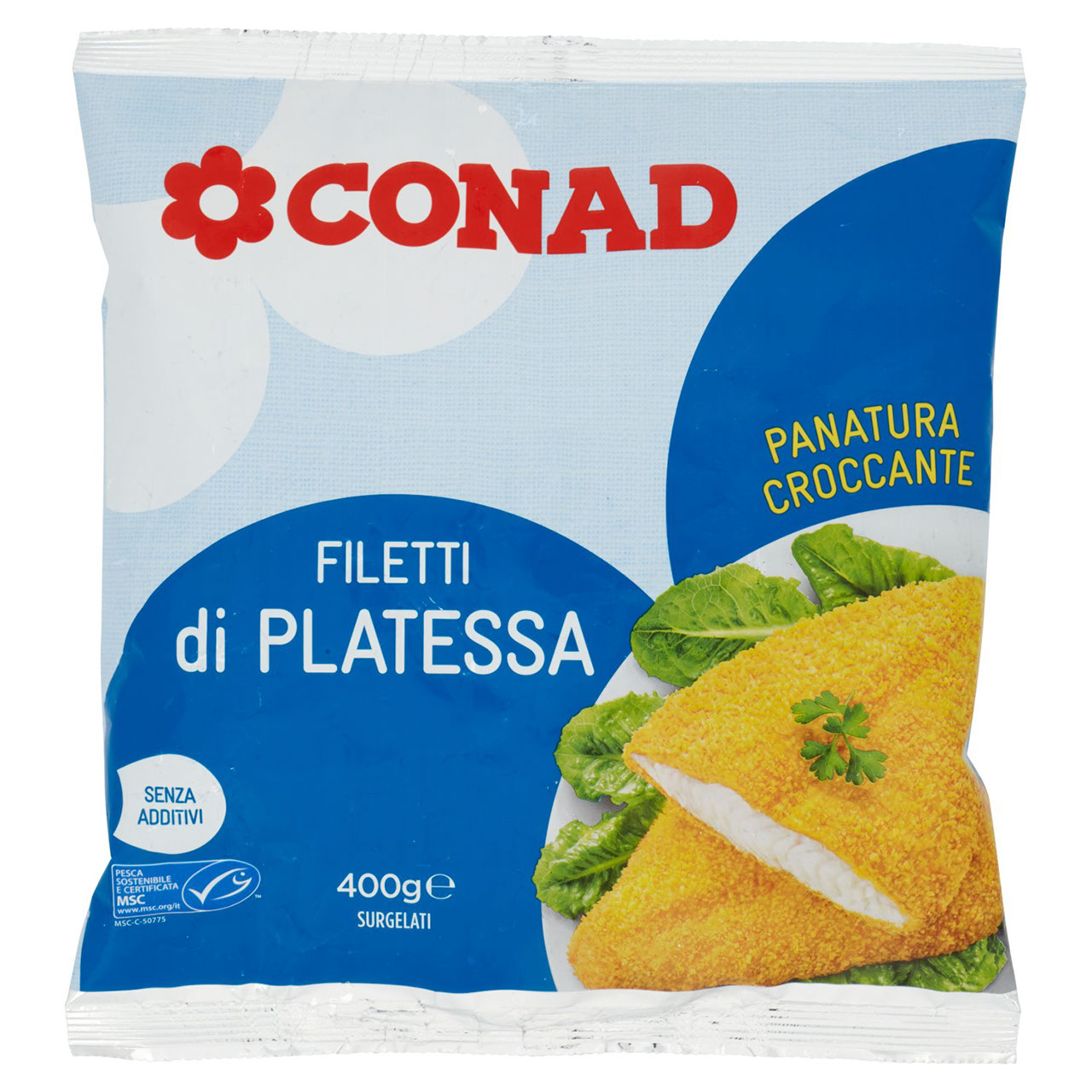 Filetti di Platessa Surgelati 400 g Conad online