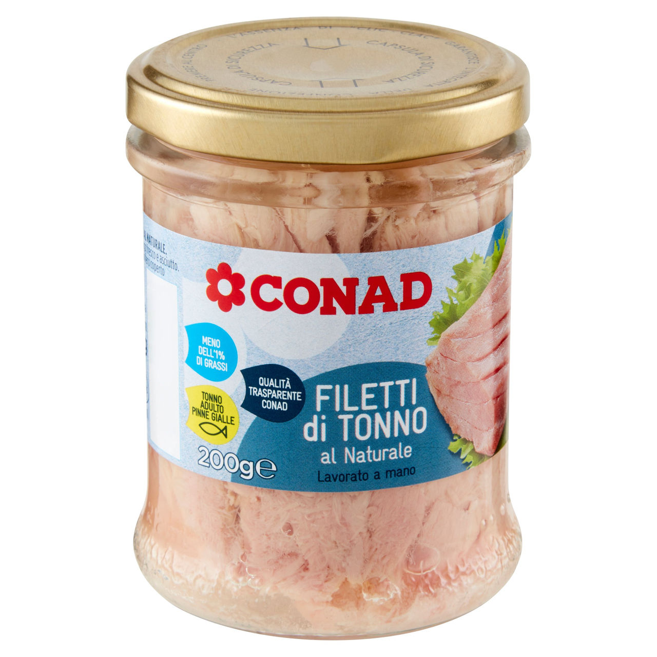 Filetti di Tonno al Naturale 200 g Conad