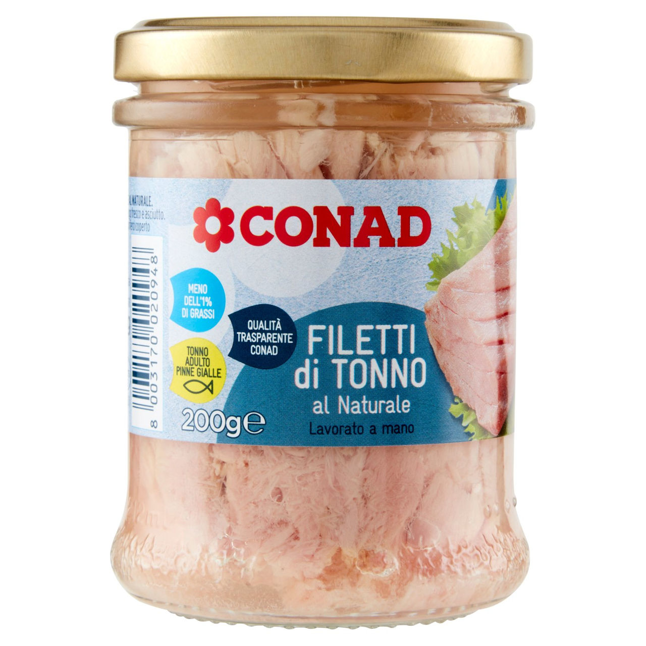 Filetti di Tonno al Naturale 200 g Conad