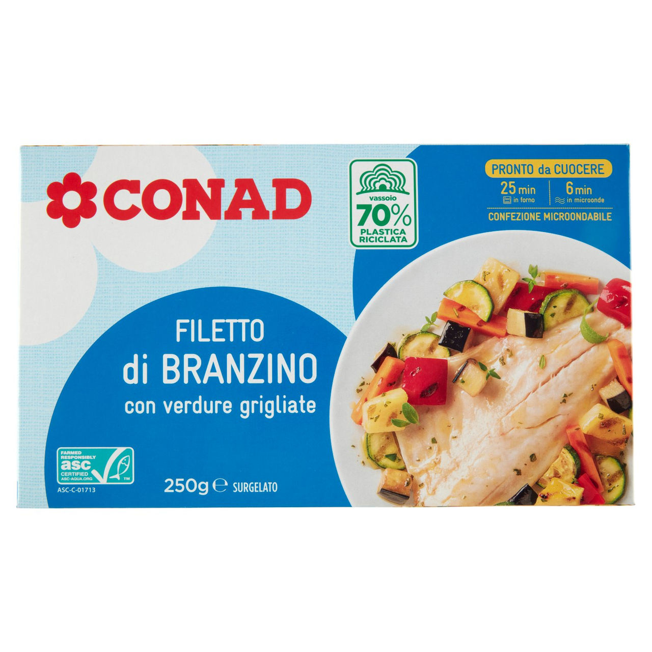 Filetto di Branzino con verdure Conad online