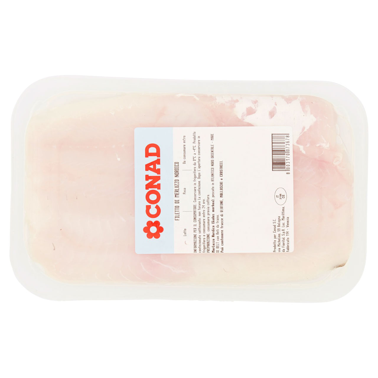 CONAD Filetto di Merluzzo Nordico 0,250 kg