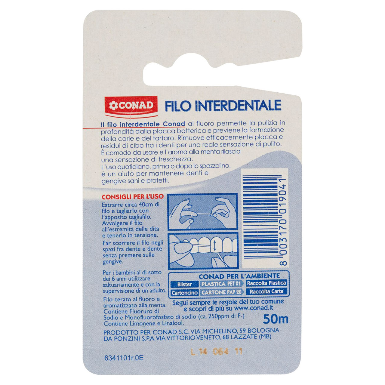 CONAD Filo Interdentale 50 m