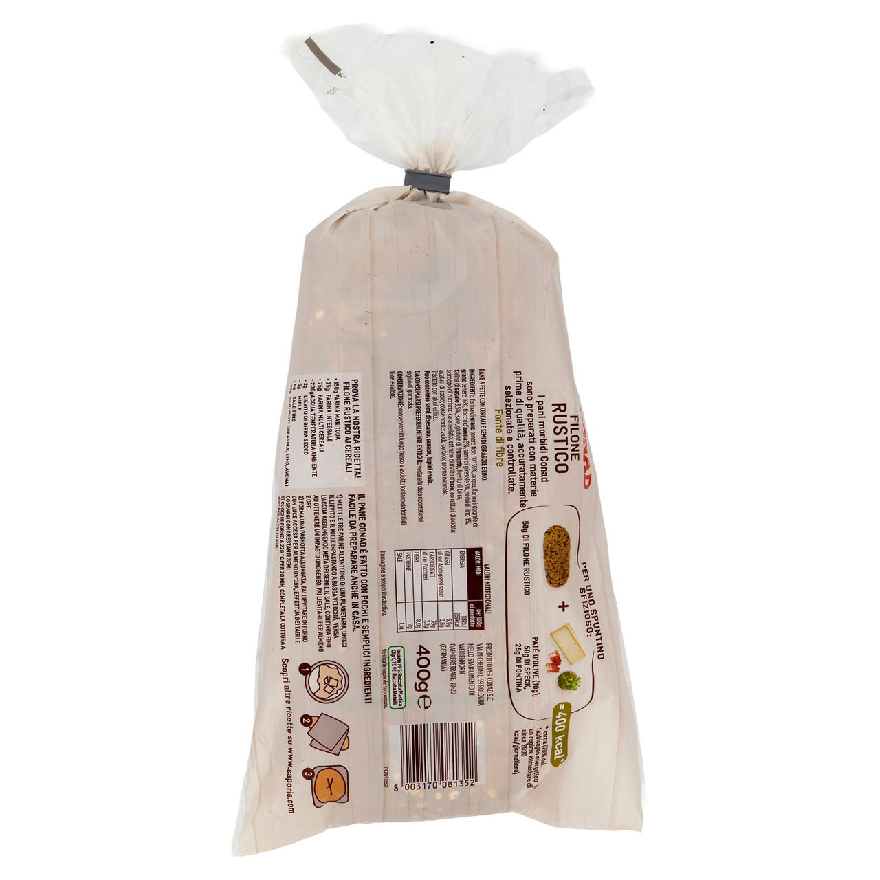 Filone Rustico 400 g Conad in vendita online