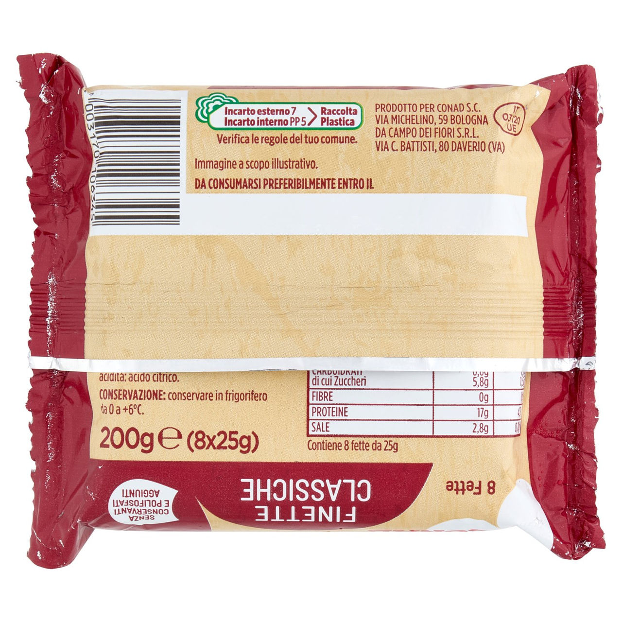 CONAD Finette Classiche 8 fette 200 g