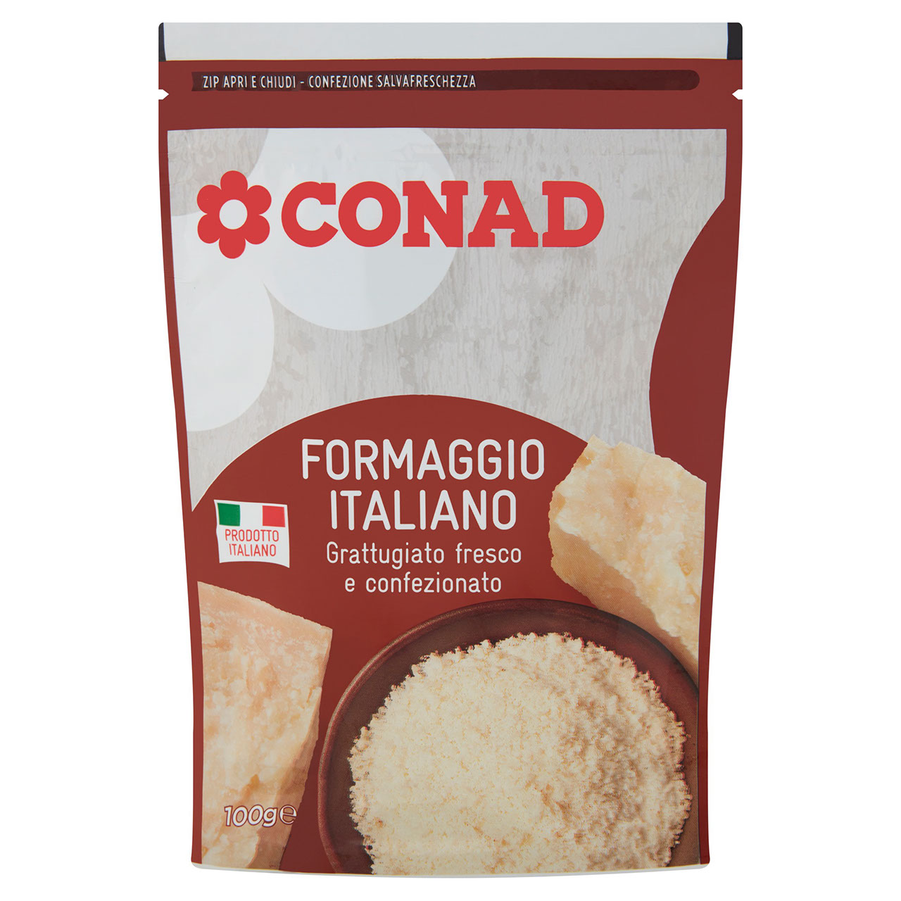 Formaggio Italiano Grattugiato fresco 100 g Conad