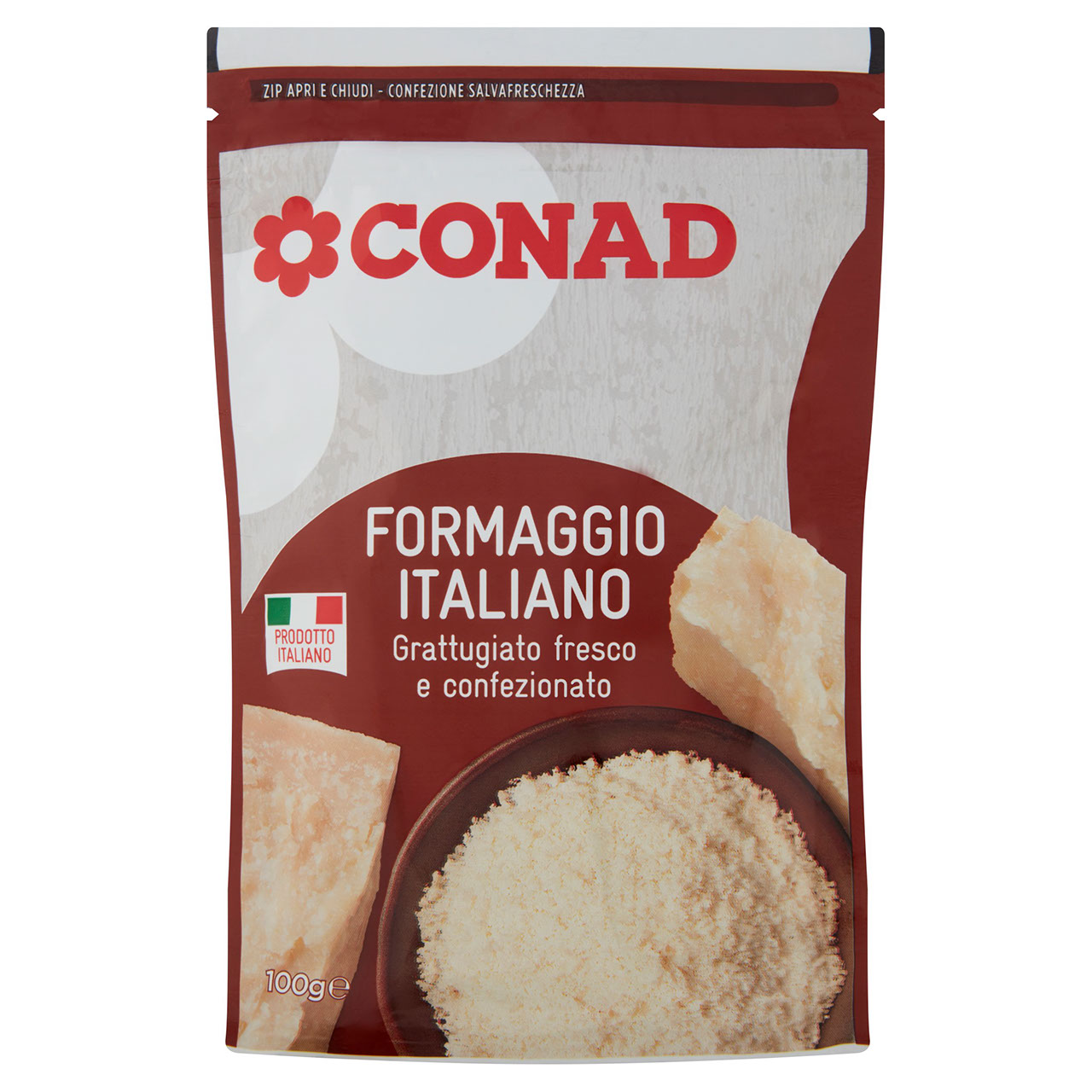 Formaggio Italiano Grattugiato fresco 100 g Conad