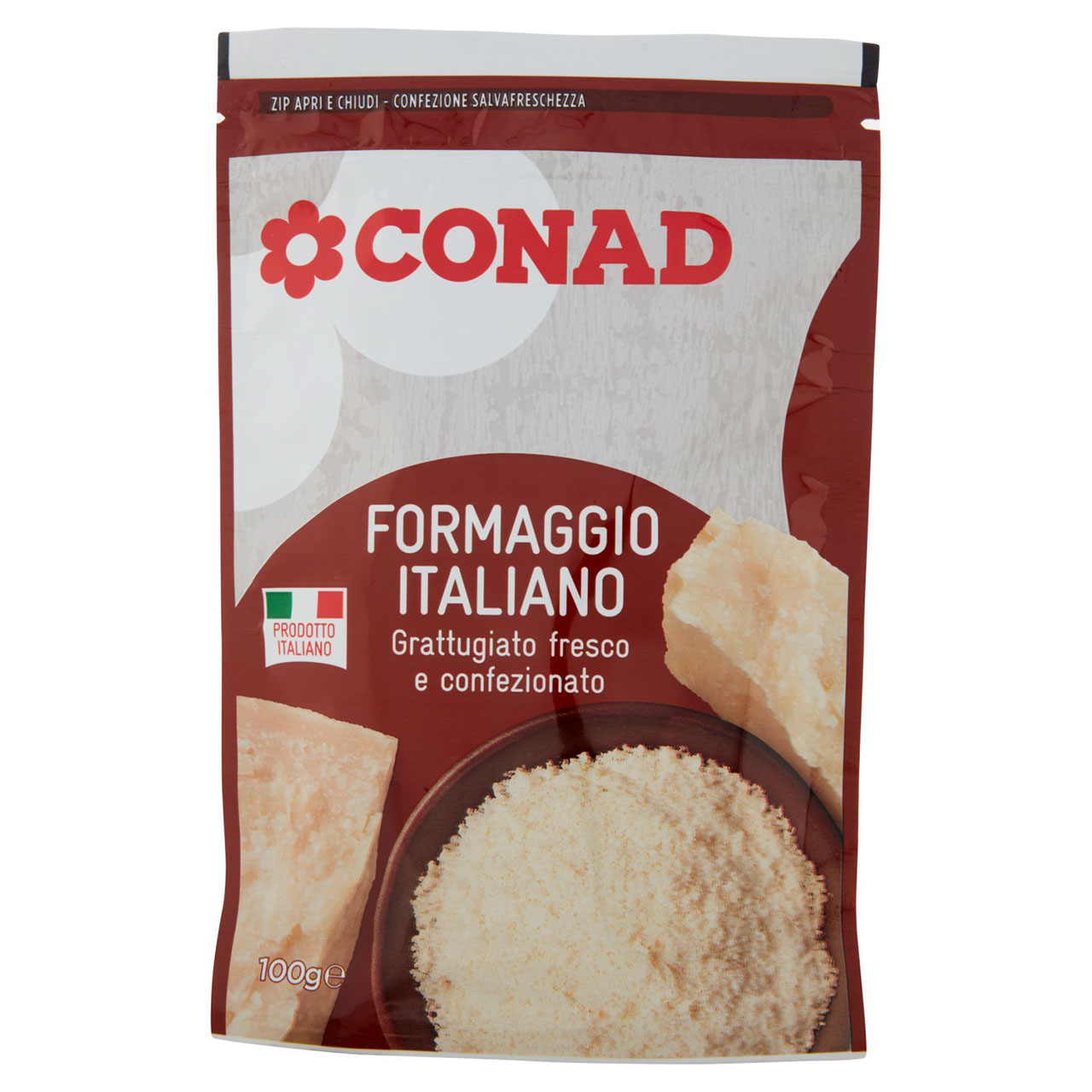 Formaggio Italiano Grattugiato fresco 100 g Conad