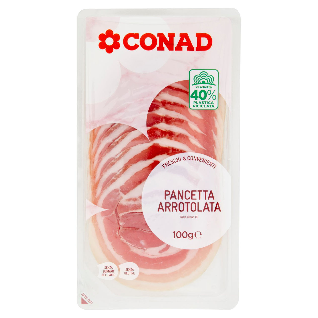 Pancetta Arrotolata 100 g Conad in vendita online