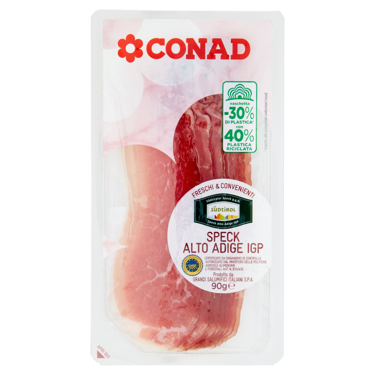 CONAD Freschi & Convenienti Speck Alto Adige IGP 90 g