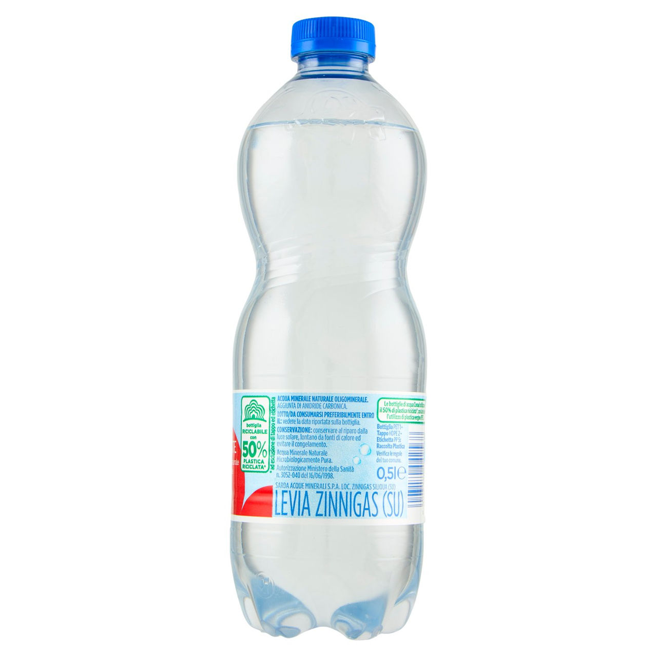 CONAD Frizzante Acqua Minerale Naturale Oligominerale Levia 0,5 l