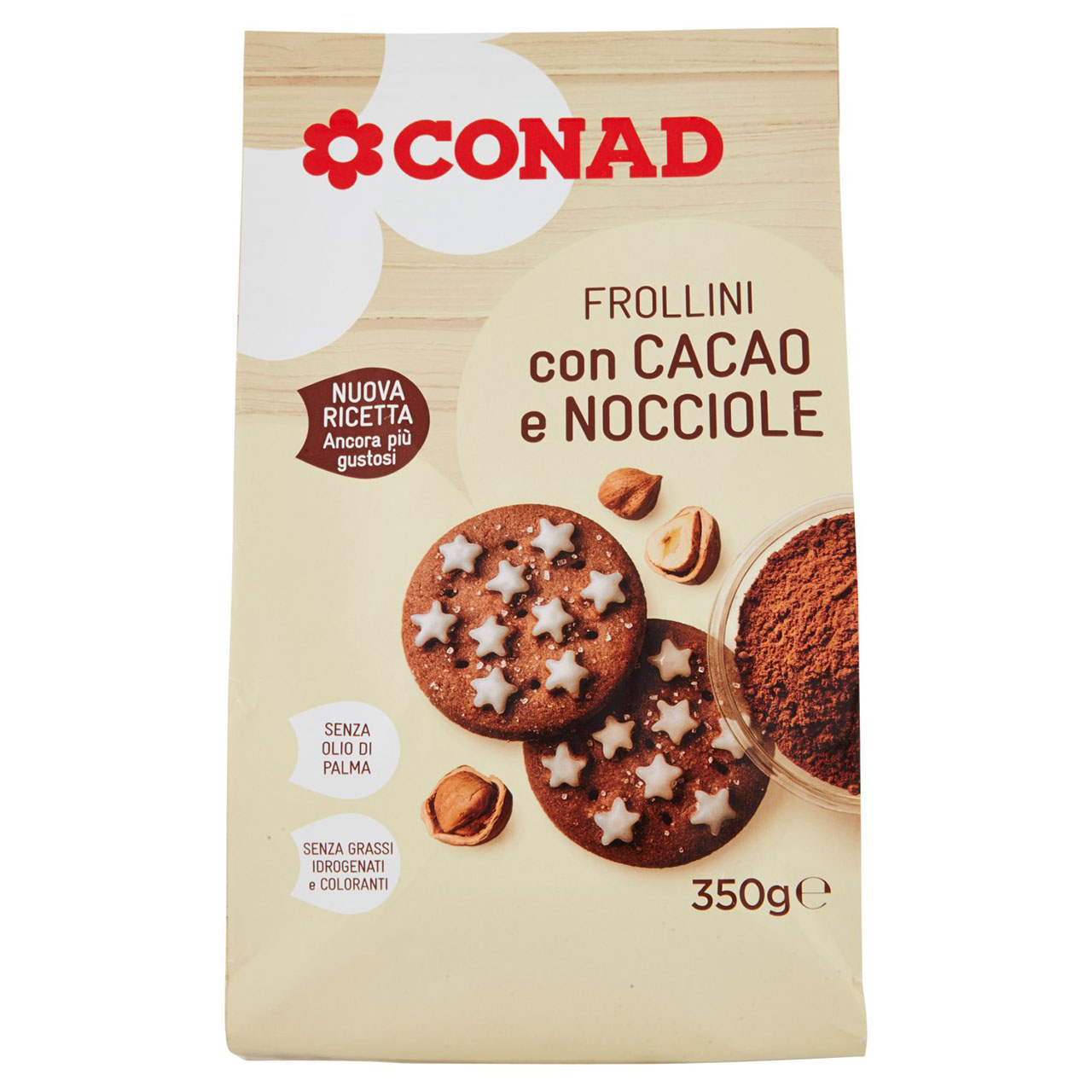 Frollini con Cacao e Nocciole 350 g Conad online